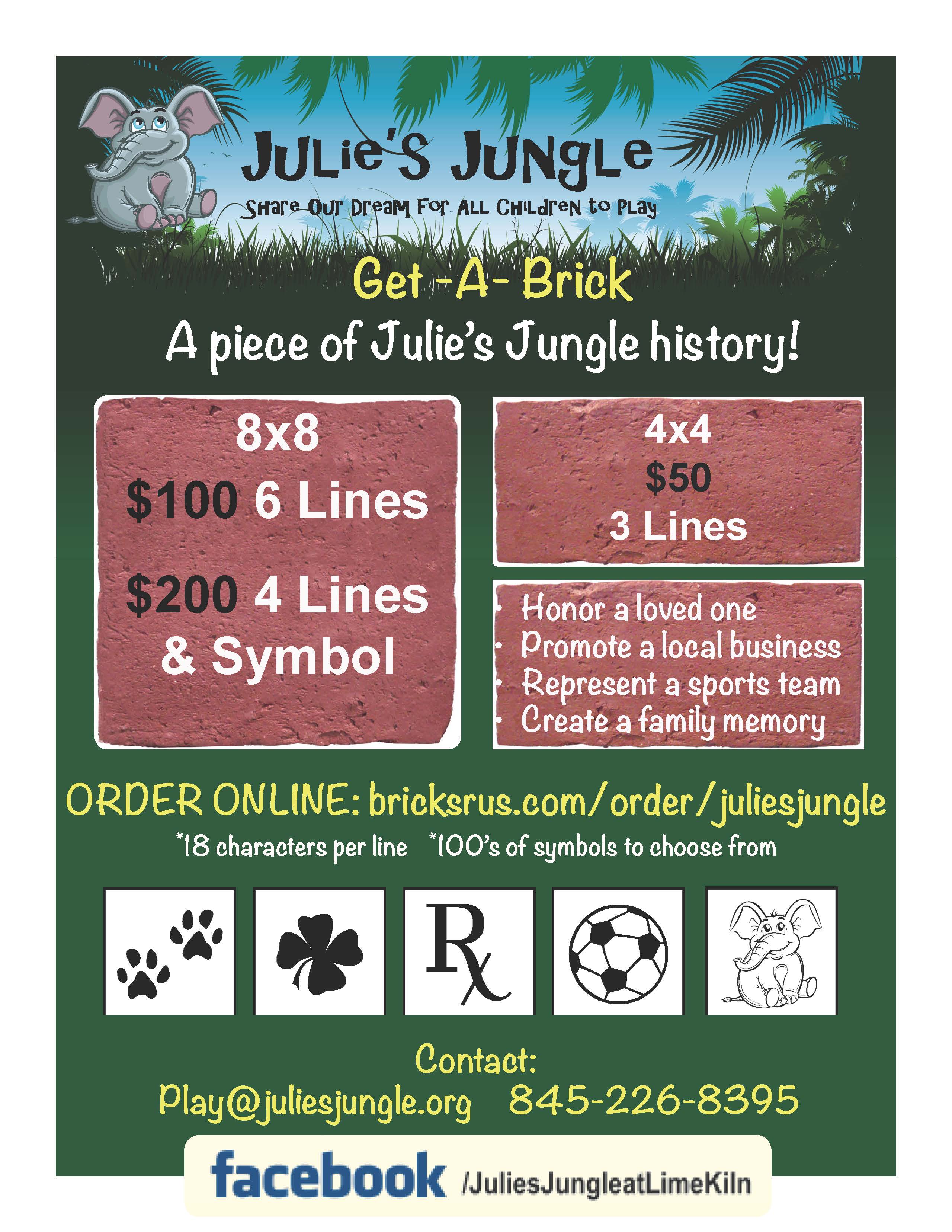 Donate a Brick - Julie's Jungle